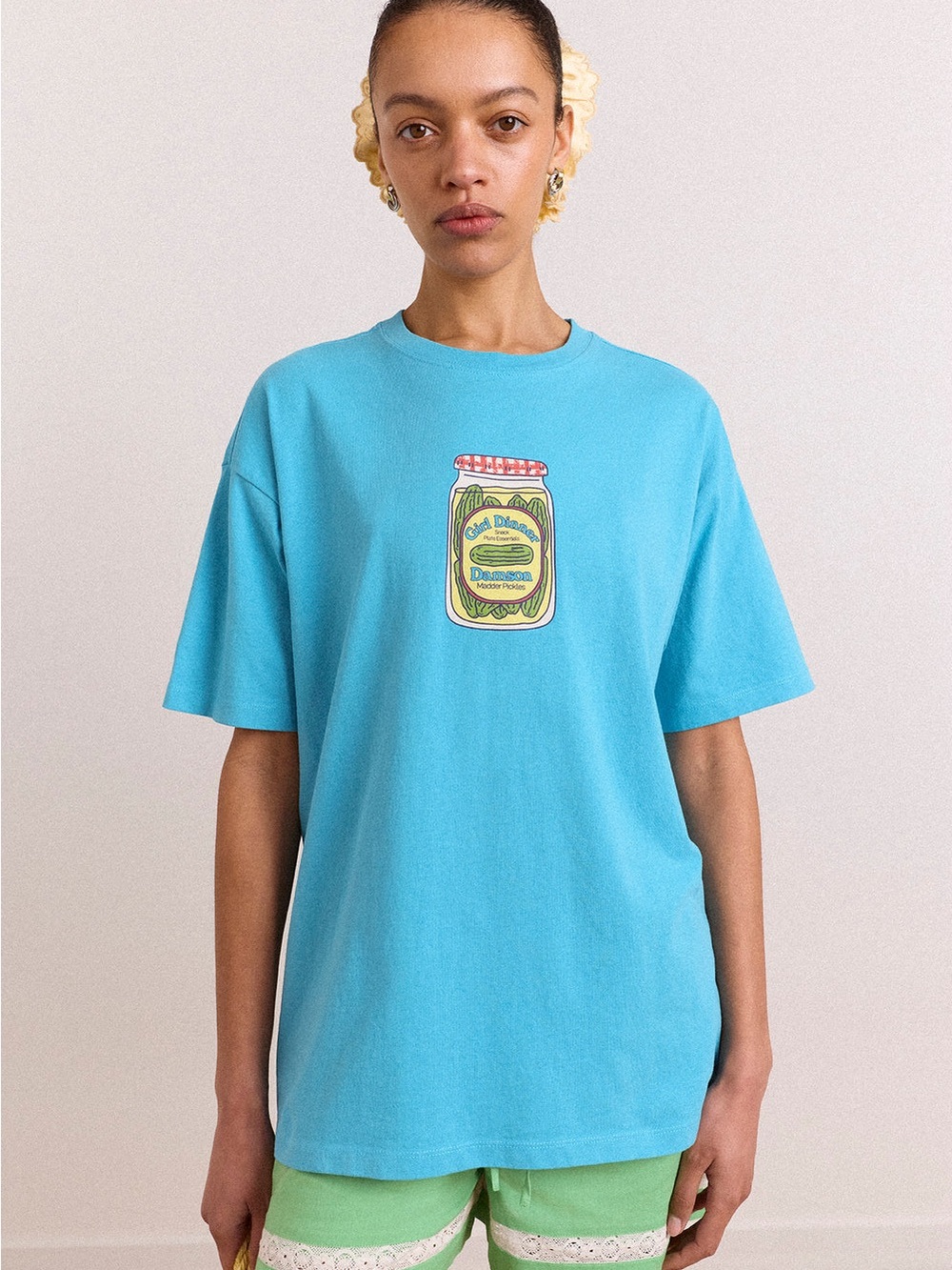 DAMSON MADDER Blue Graphic Short-Sleeve T-Shirt